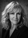 Black and white portrait of Michele Mauviel
